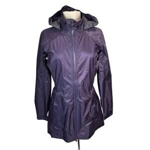 Outdoor Research Helium Traveler Womens Medium Rain Jacket Purple Pertex Shield